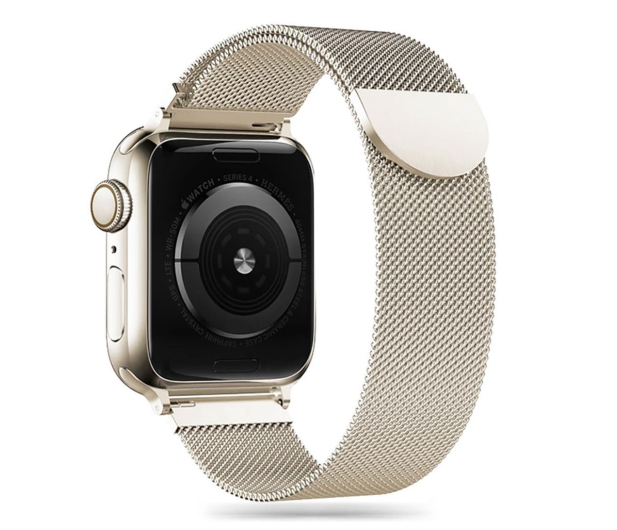TECH-PROTECT Milaneseband do Apple Watch 44/45/46/49 mm Starlight - 1285400 - zdjęcie